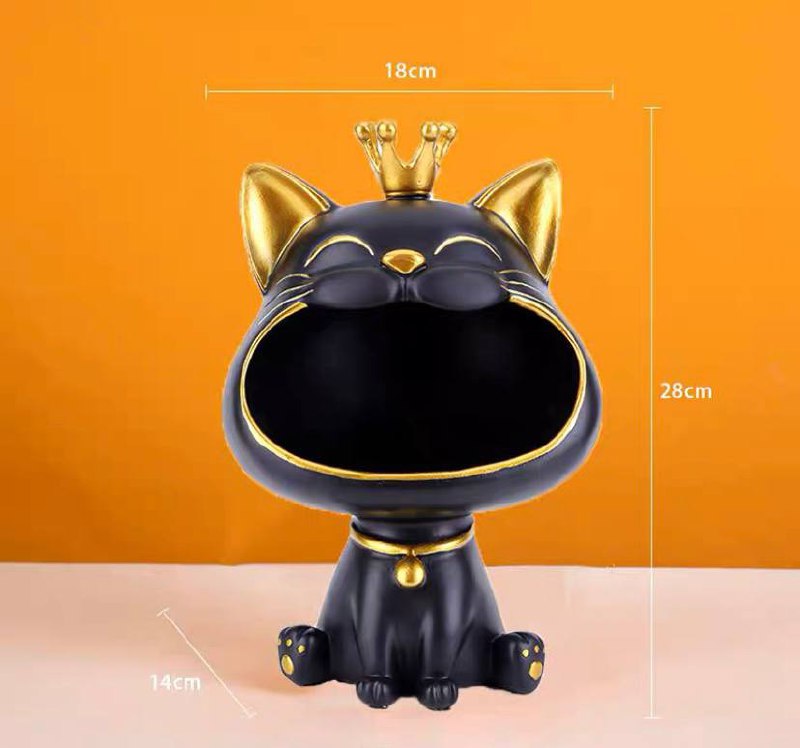 Black cat figurine