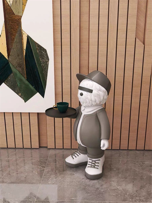 Coffee table dog gray 75 cm