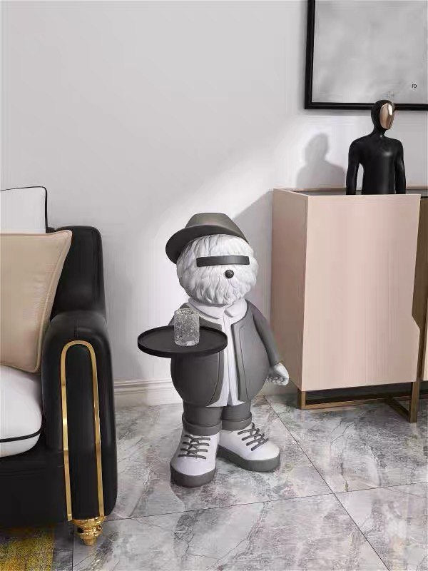 Coffee table dog gray 75 cm