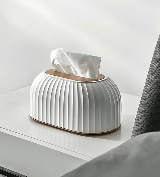 White auto-lift napkin dispenser