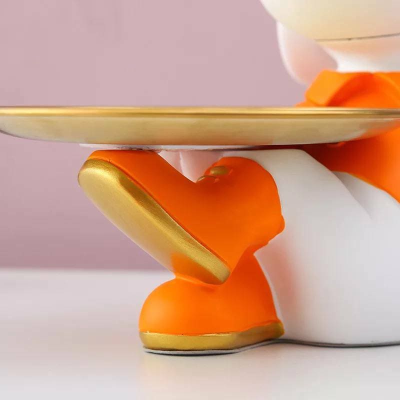 Статуетка, підставка «Снупі» помаранчевий. Figurine organisateur "Snoopy" pour l'inter'єру