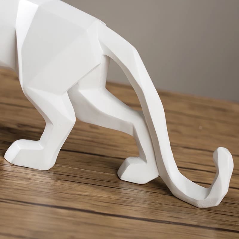 White panther figurine 48 cm