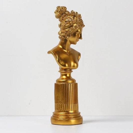 Statuette of the goddess Freya, gold color