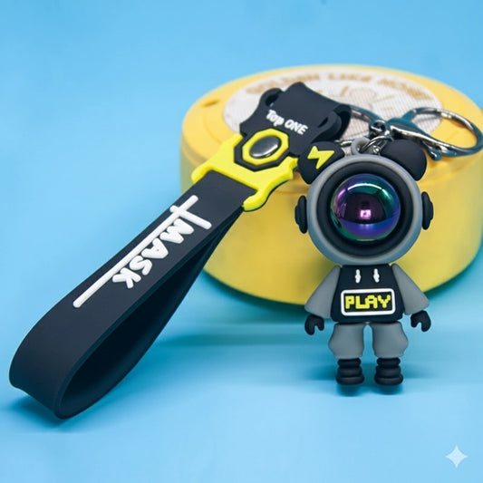 Keychain astronaut black play