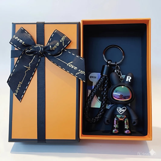 Keychain space rabbit black