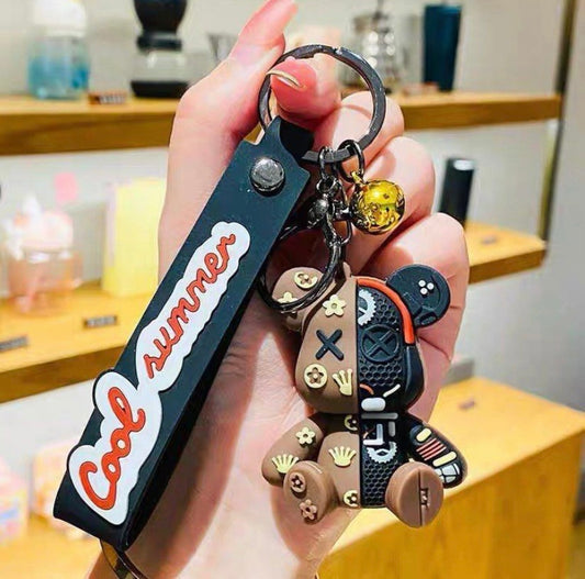 Keychain bear black and brown