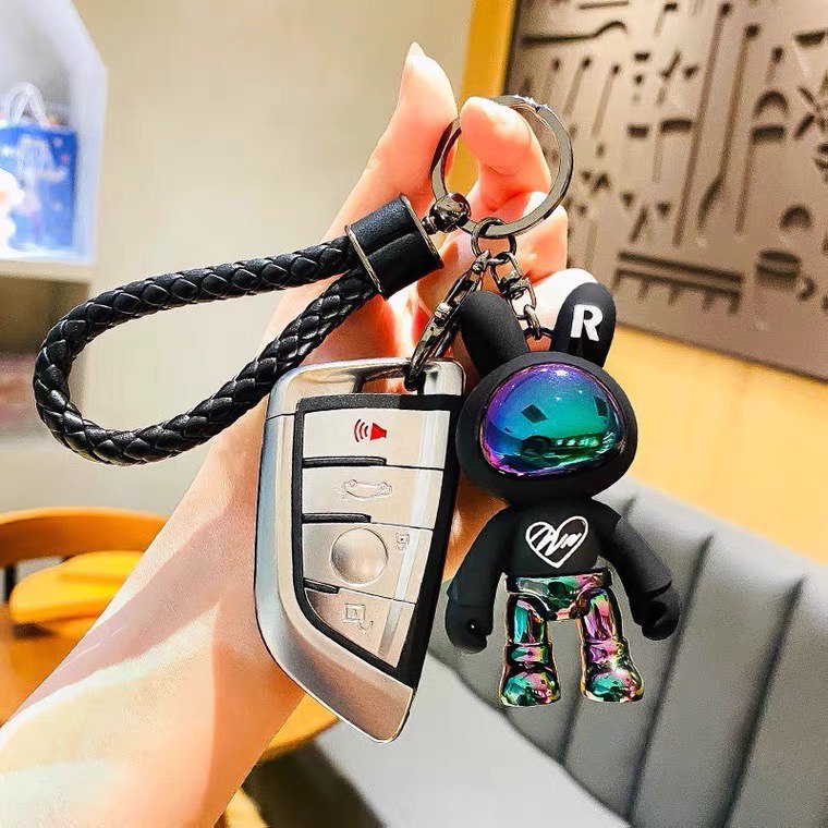 Keychain space rabbit black