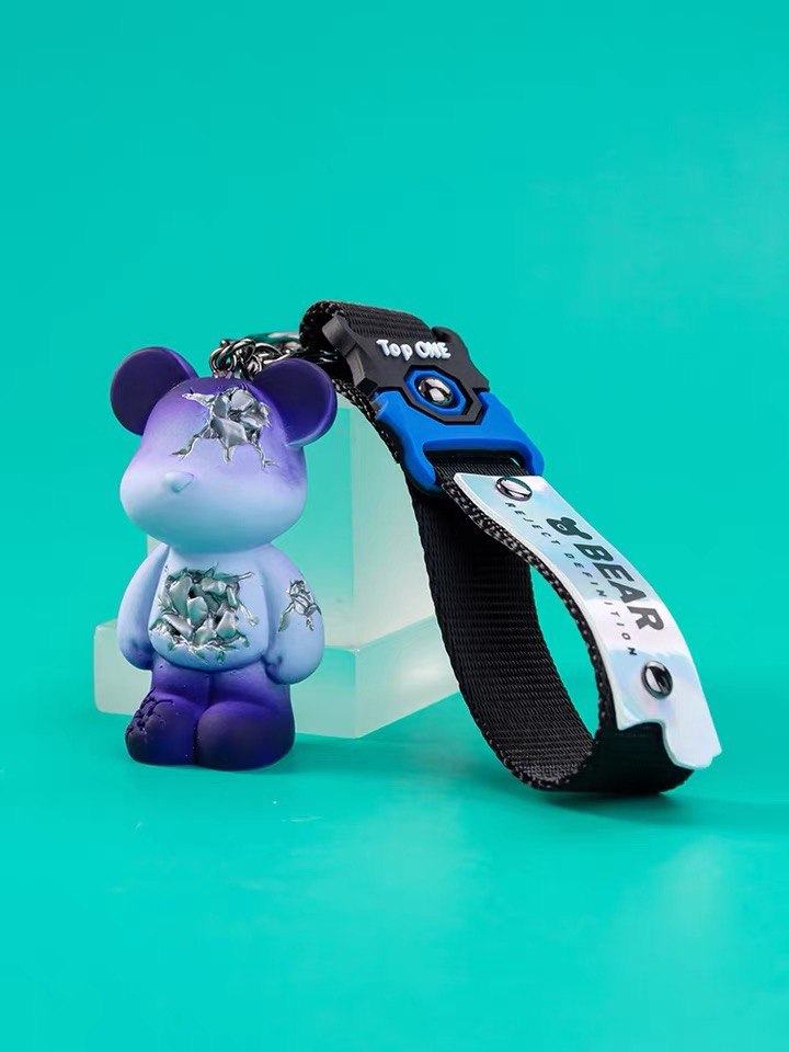 Bracelet pour clés ours cassé, bracelet pour sac à main