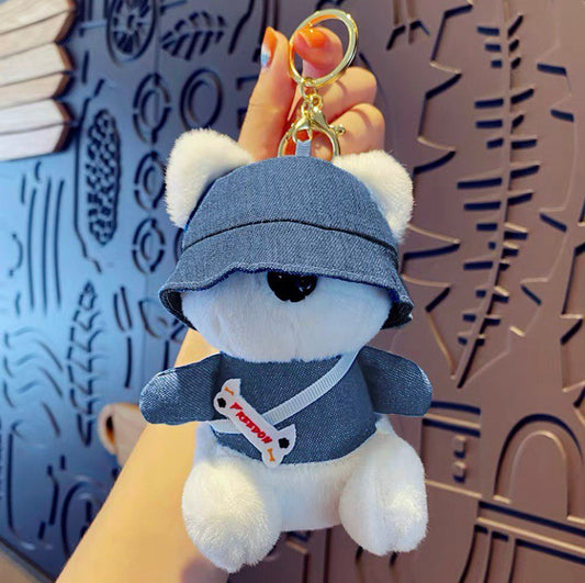 Keychain soft bear blue