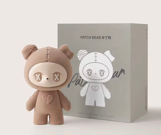 Modern Beige Bear Statue – Matte Nude Kaws Style Bunny Figurine Decor