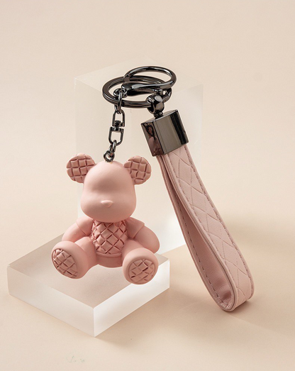 Keychain bear pink