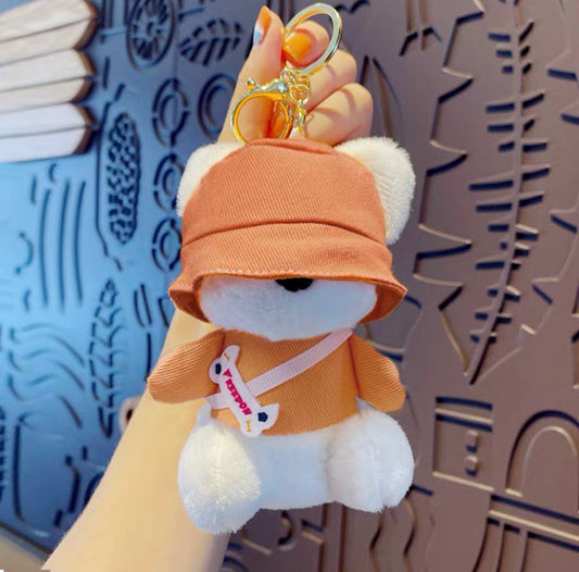 Keychain soft bear orange