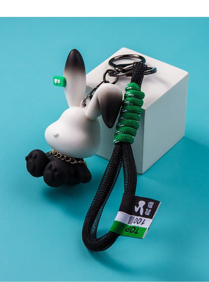 Keychain rabbit black