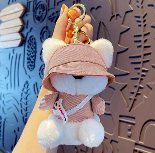 Keychain soft bear pink