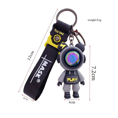 Keychain astronaut black