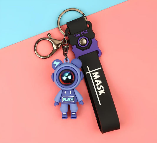Keychain astronaut purple play