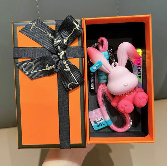 Keychain rabbit red