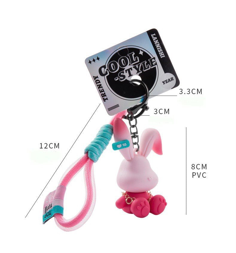 Keychain rabbit red
