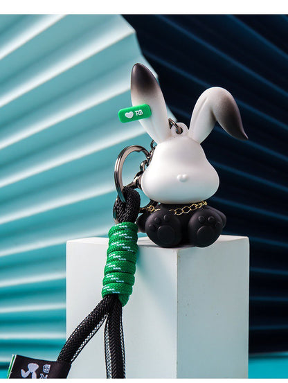 Keychain rabbit black