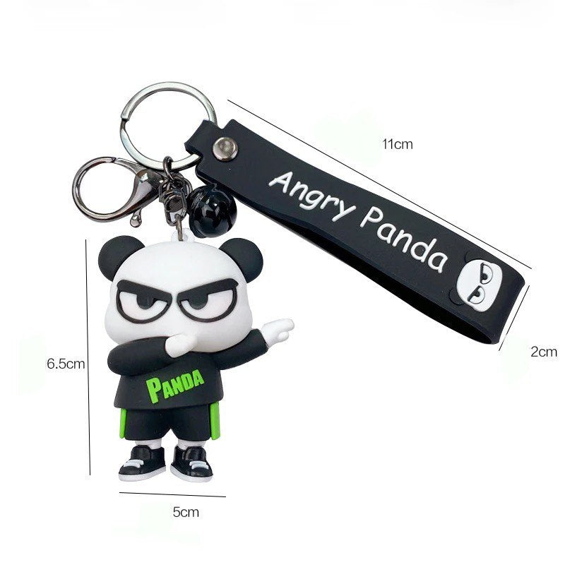 Bracelet pour clés de panda, bracelet pour sac à main