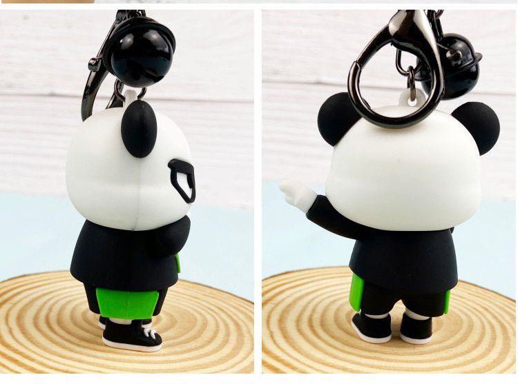 Bracelet pour clés de panda, bracelet pour sac à main
