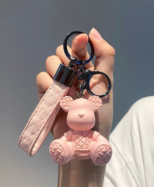 Keychain bear pink