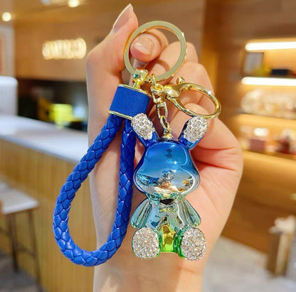 Keychain rabbit blue shine