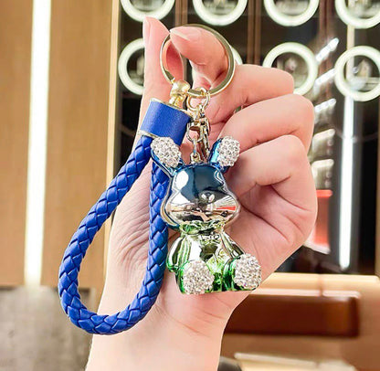 Keychain rabbit blue shine
