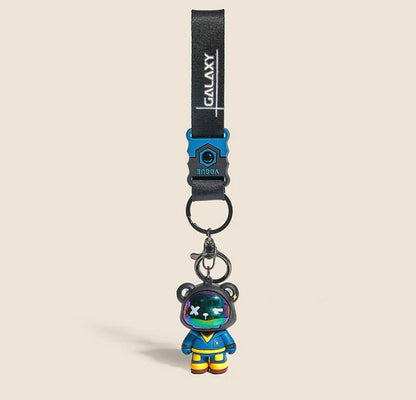 Keychain cool bear blue and yellow