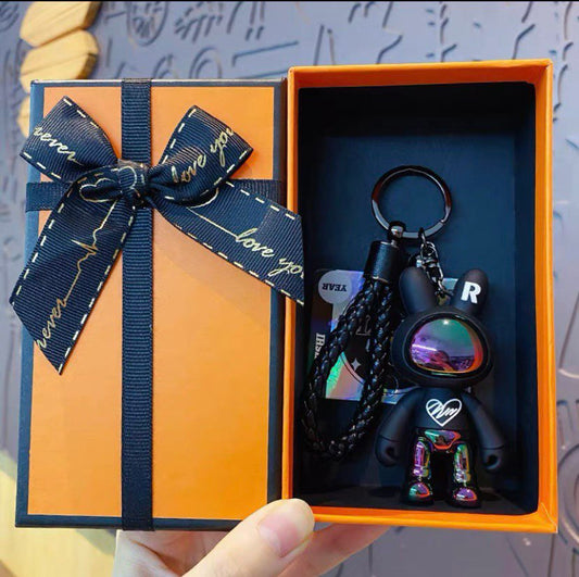 Keychain space rabbit black