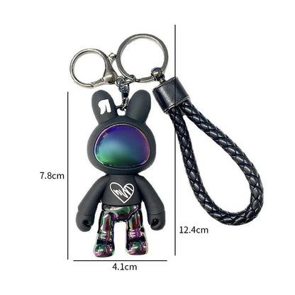Keychain space rabbit black