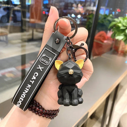 Keychain cat black