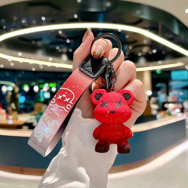 Keychain bear red