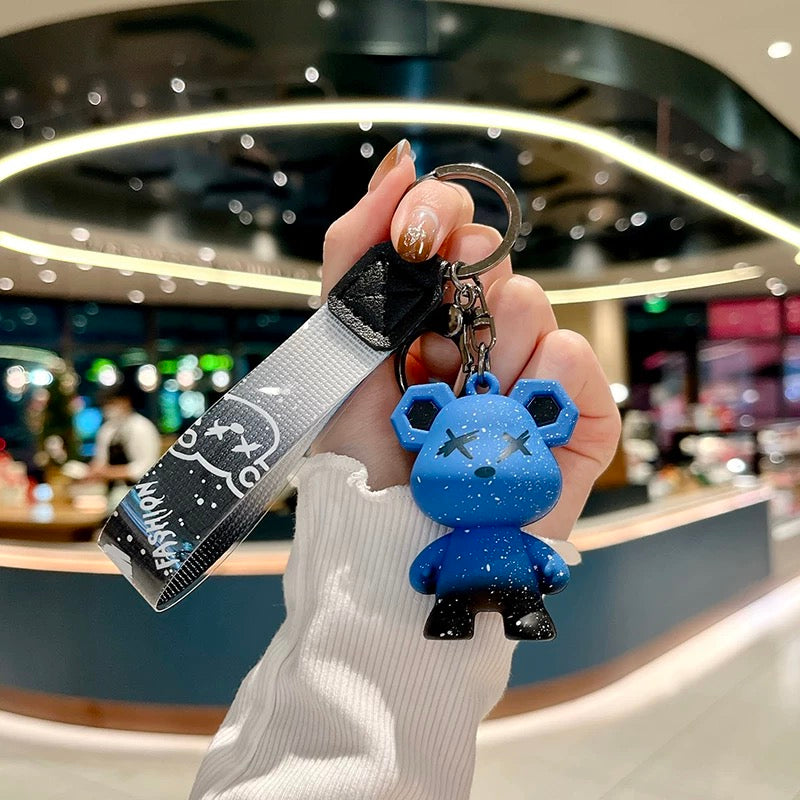 Keychain bear blue