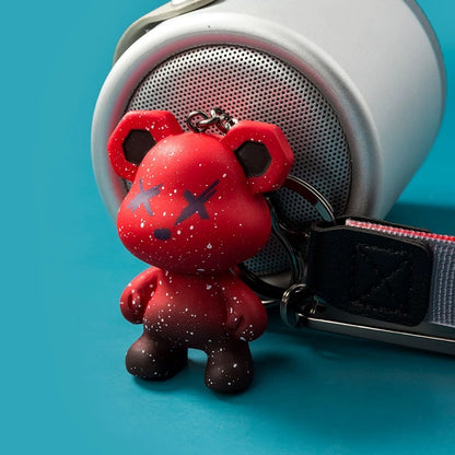 Keychain bear red