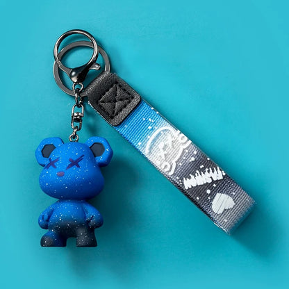 Keychain bear blue