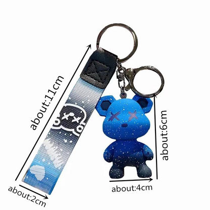 Keychain bear blue