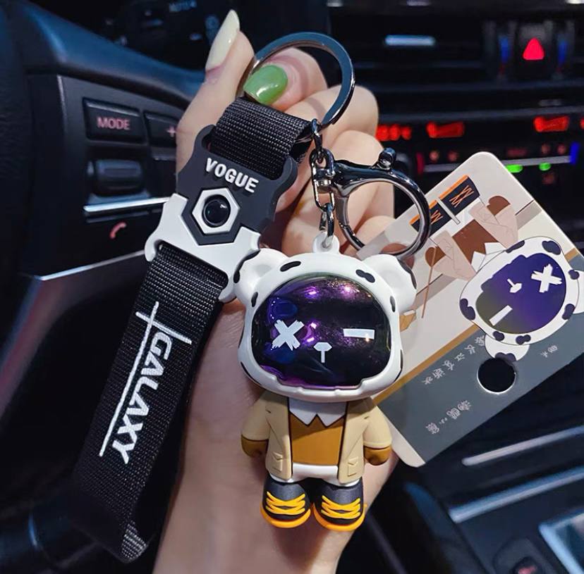 Keychain cool bear in a jacket