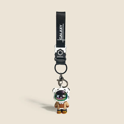 Keychain cool bear in a jacket