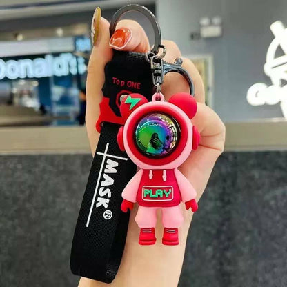 Keychain astronaut pink