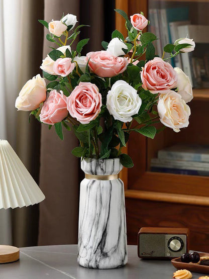White marble vase