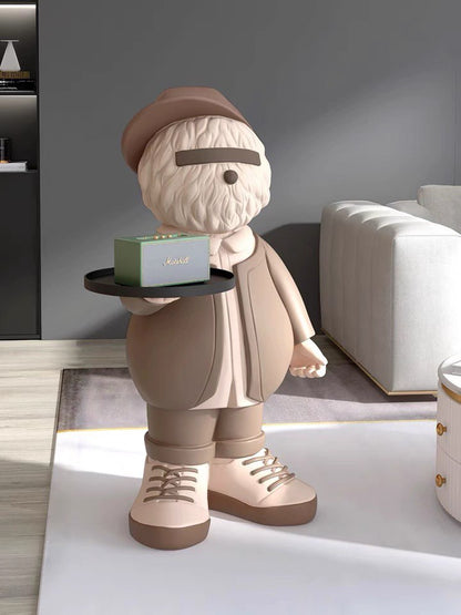 Coffee table dog brown 75 cm