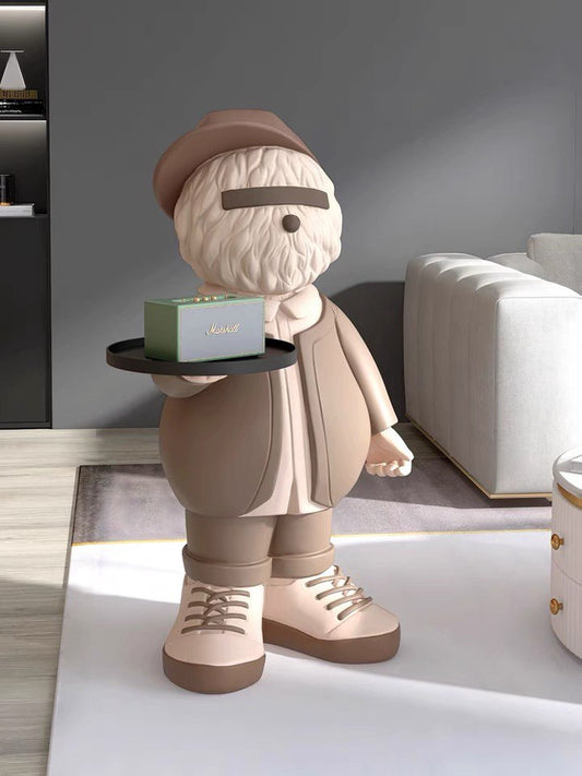 Coffee table dog brown 75 cm
