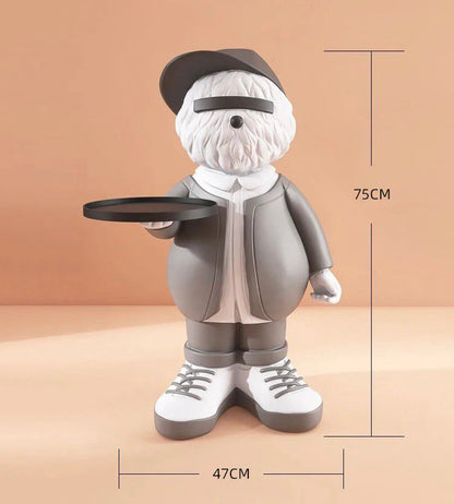Coffee table dog gray 75 cm