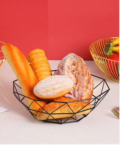 Metal fruit plate 25.5 cm black