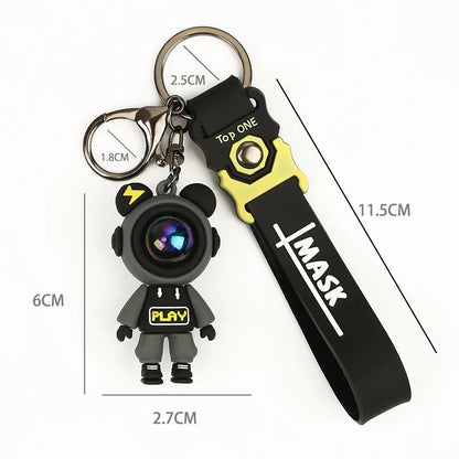 Keychain astronaut black play