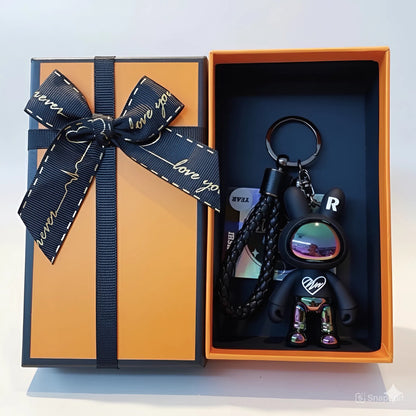 Keychain space rabbit black