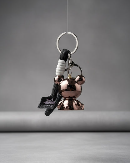 Keychain Space bear metal brown