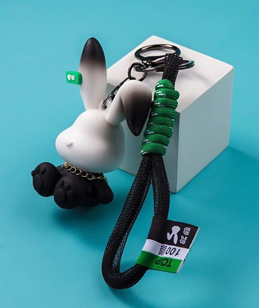 Keychain rabbit black