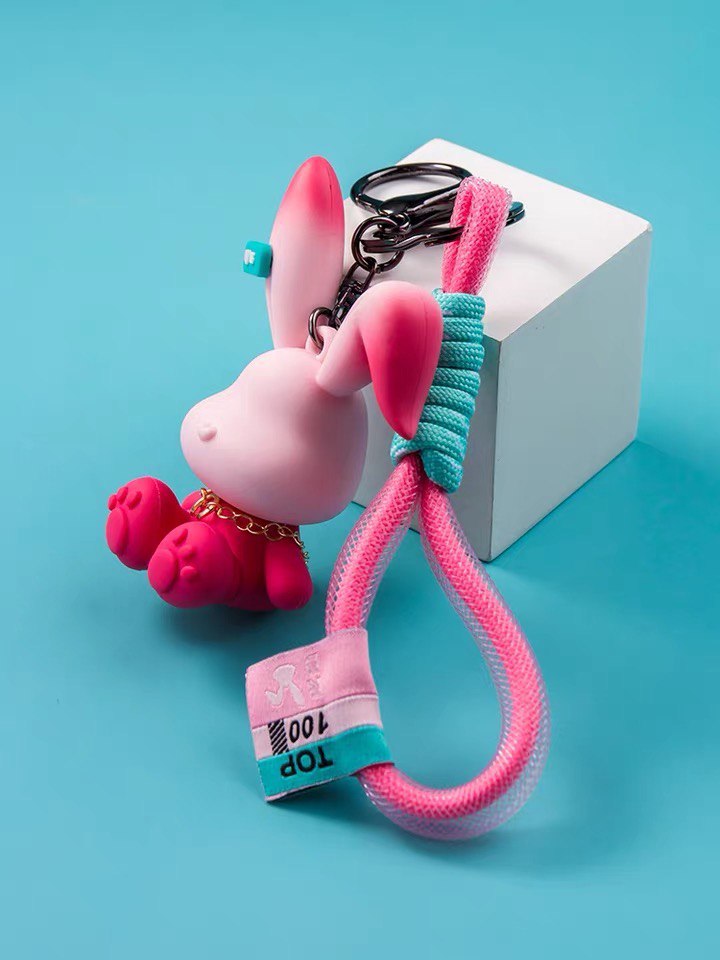 Keychain rabbit red
